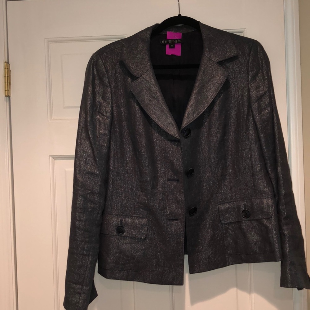 Lafayette Sparkle Denium Blazer